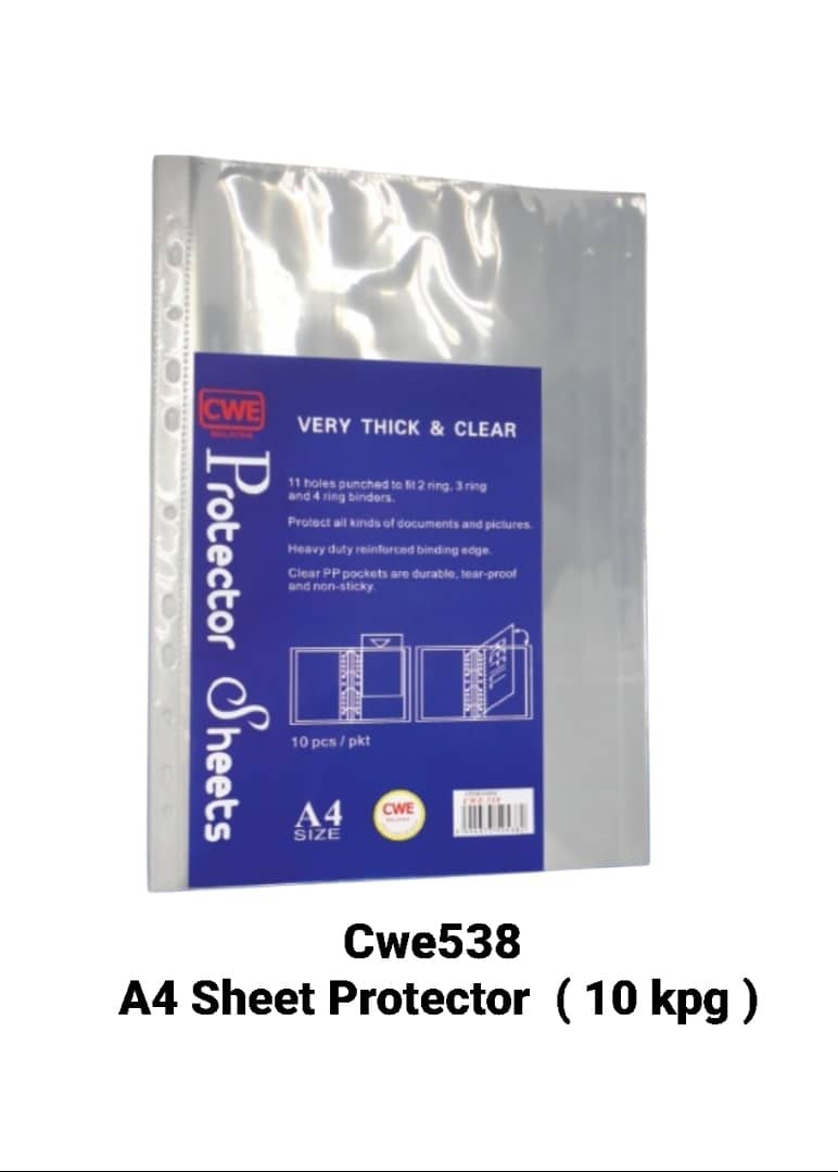 CWE538 A4 SHEET PROTECTOR (10'S)