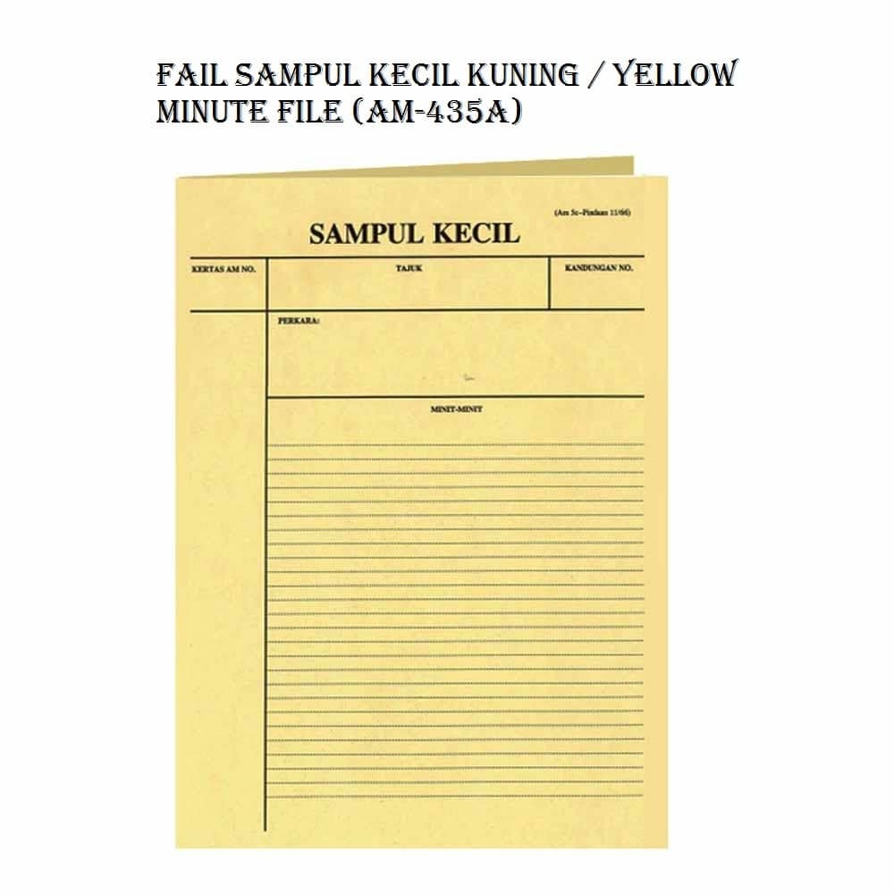 SAMPUL KECIL DA601 325X458MM 120GSM (100'S)