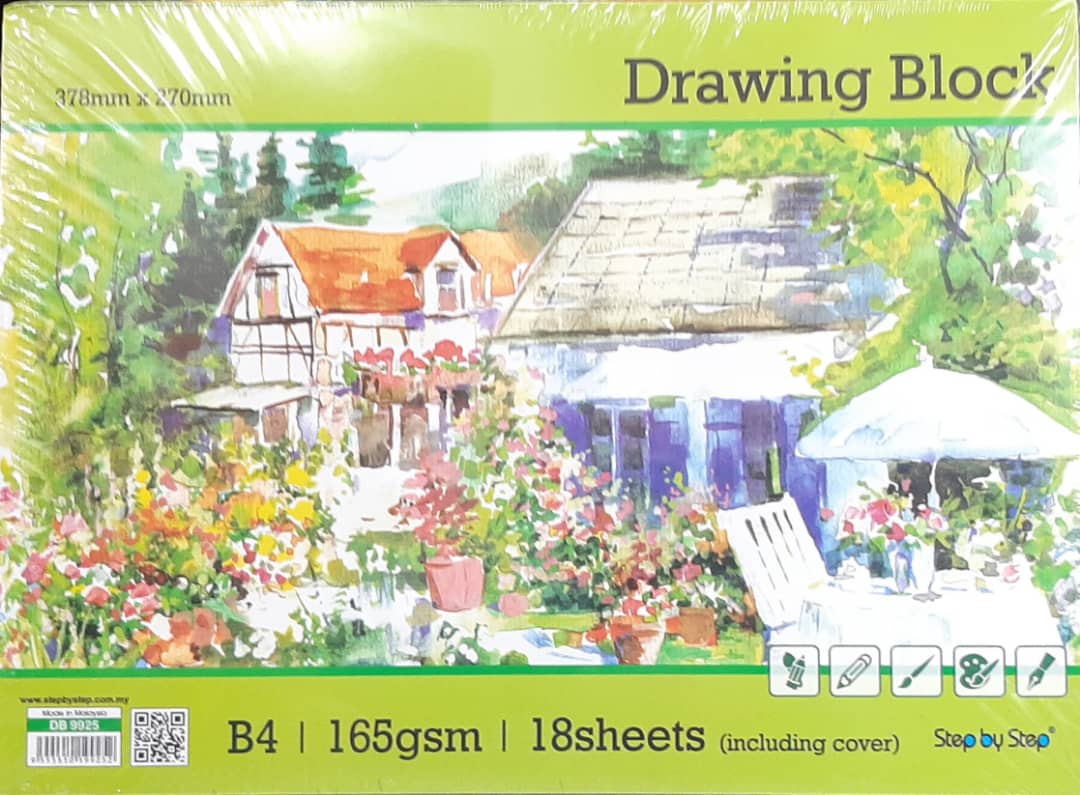 DRAWING BLOCK B4 165GSM DB9925 (18'S)