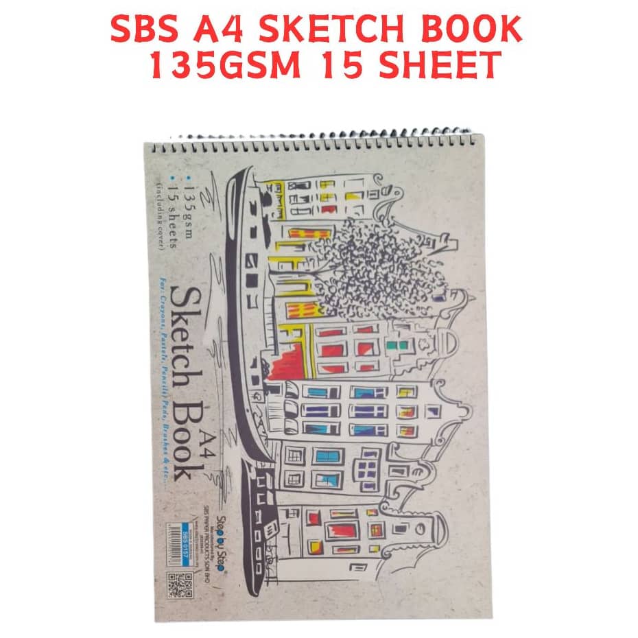 SKETCH BOOK A4 135GSM SBS0157 (15'S)