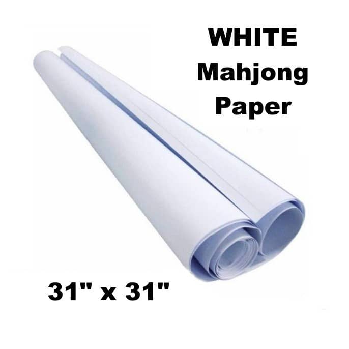 WHITE MAHJONG PAPER