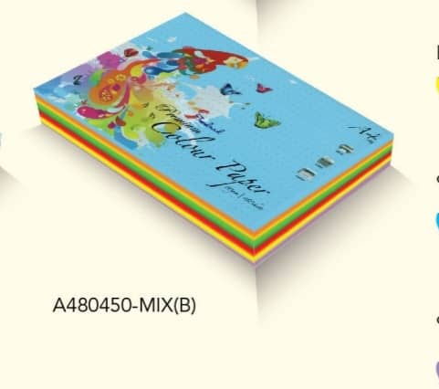 LUCKY STAR A4 PAPER MIX COLOUR 80450 (450'S)