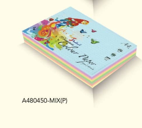 LUCKY STAR A4 PAPER MIX COLOUR 80450 (450'S)