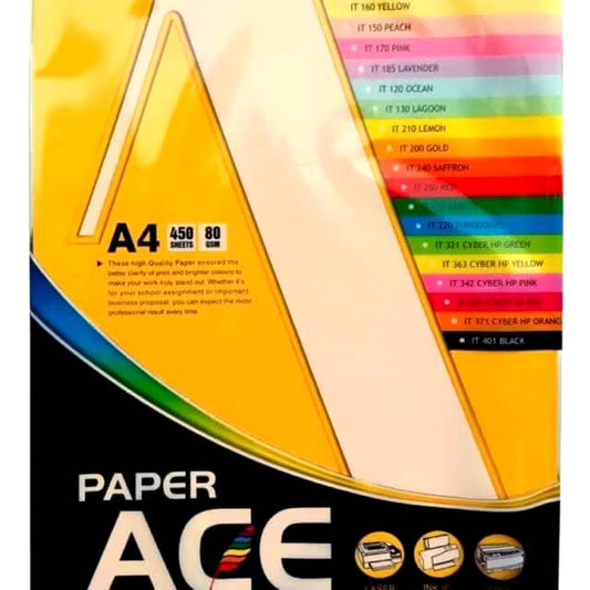 ACE A4 COLOUR PAPER 80G IT/CS200-PRIMA (450'S)