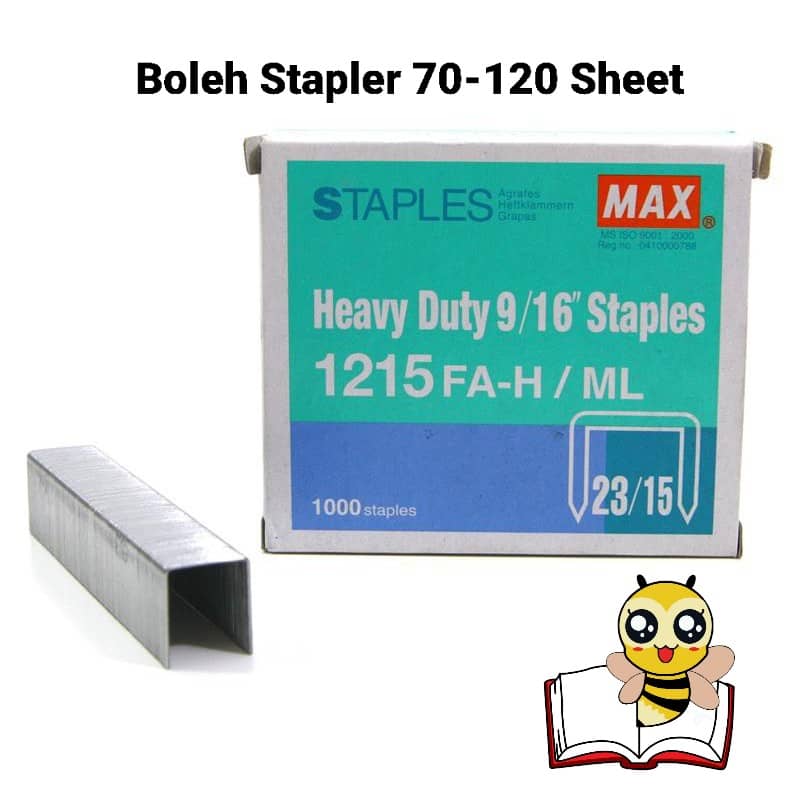 UBAT MAX STAPLES 1215 (10'S)( Boleh stapler 70-120 sheet )