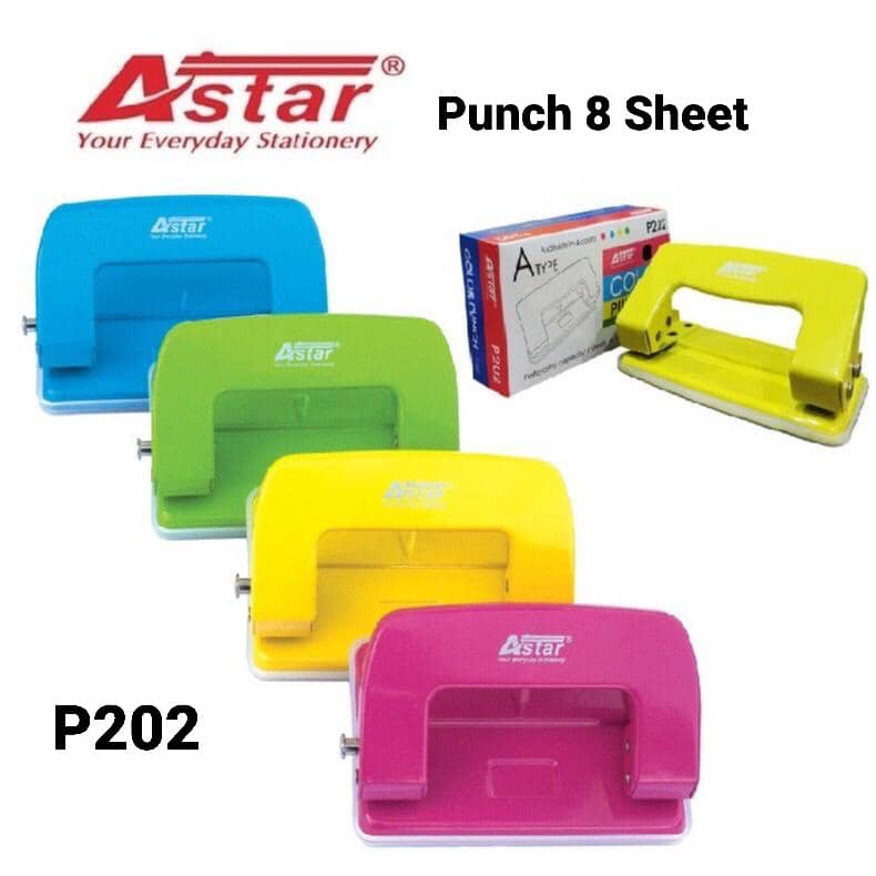 ASTAR P202 COLOUR PUNCH 2 HOLE (8sheet)