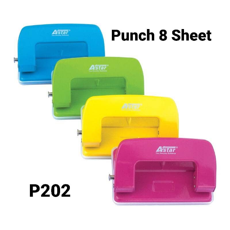 ASTAR P202 COLOUR PUNCH 2 HOLE (8sheet)