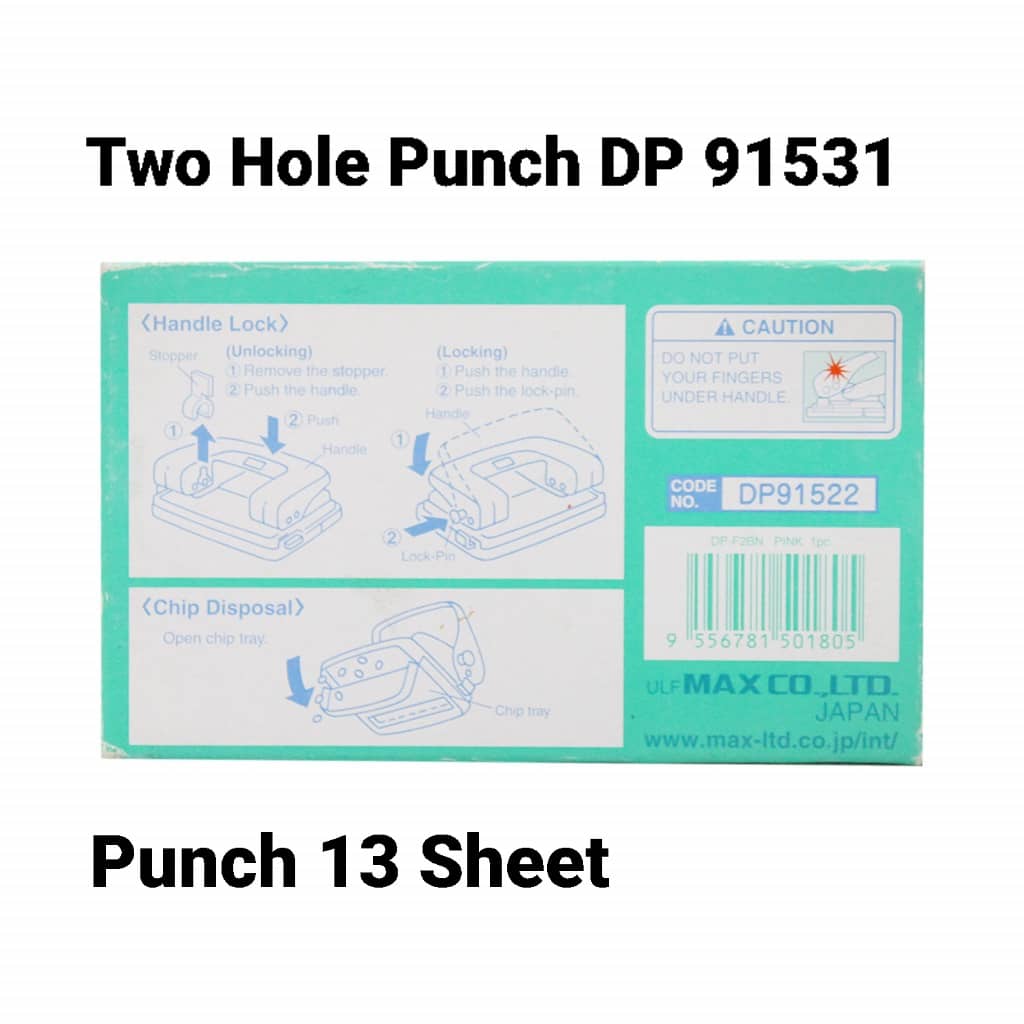 MAX DP-F2DN TWO HOLE PUNCH DP 91531 ( 13 Sheet )