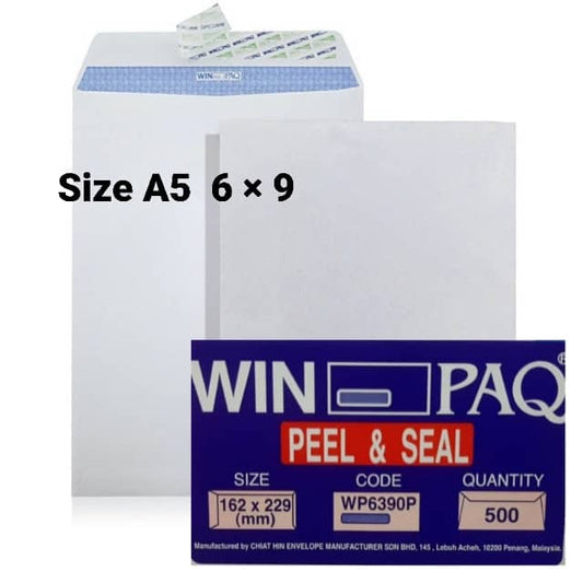 WHITE ENVELOPES A5  6 × 9