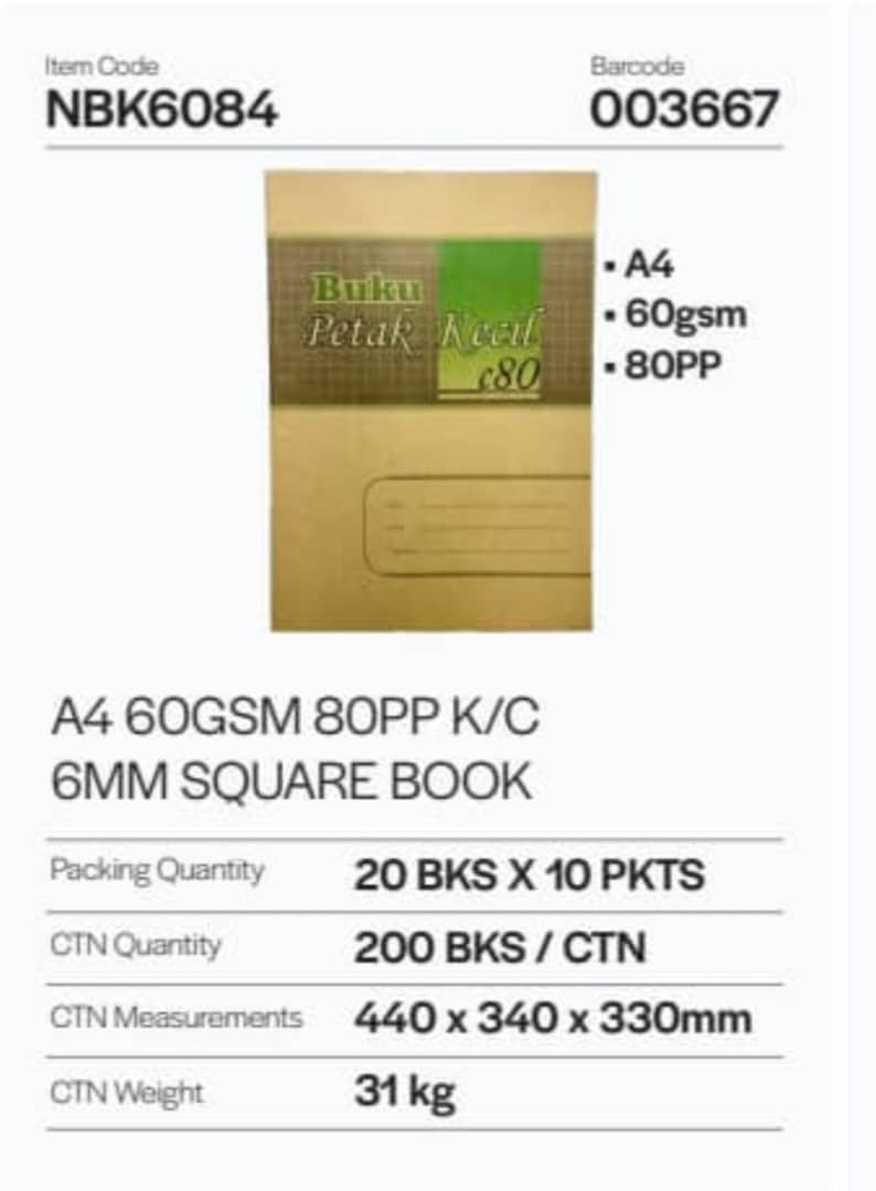 Buku tulis A4 / Nota book A4