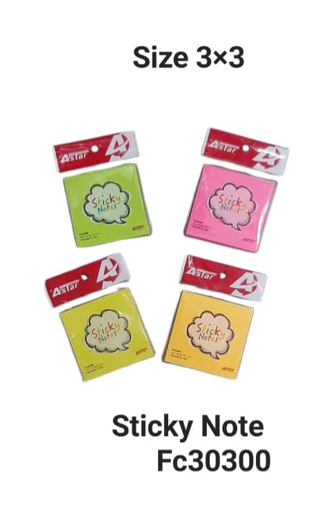 3x3'' ASTAR STICKY NOTE FC30300