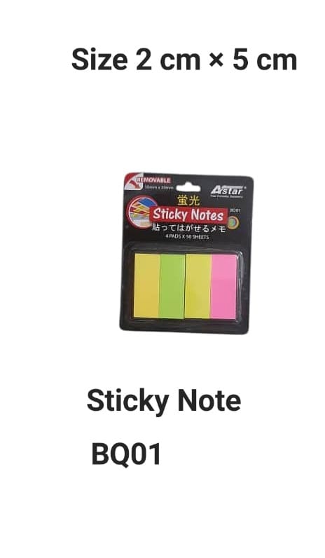 ASTAR STICKY NOTES BQ01 4 COLOURS