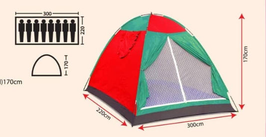 KK/PJ-0136 Eight Person Tent (Double Layer) (Khemah)