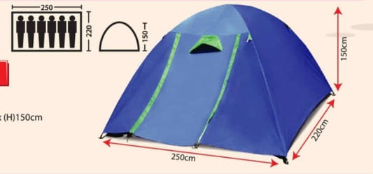 KK/PJ-0134 Six Person Tent ( Double Layer ) ( Khemah )