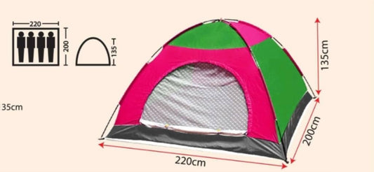 KK/PJ-0126 Four Person Tent (Double Layer)