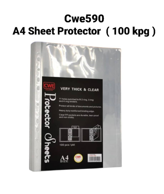 CWE590 A4 SHEET PROTECTOR (100'S)