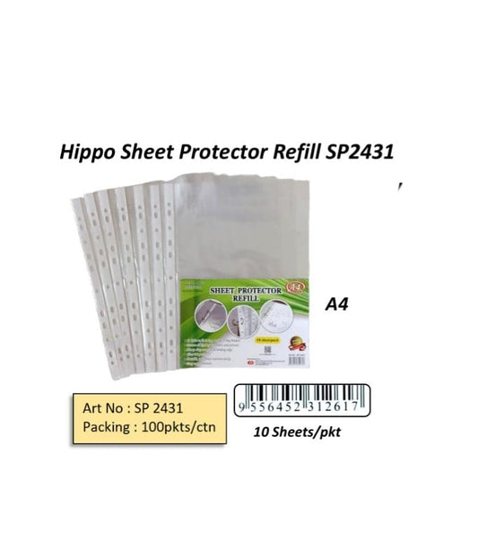 HIPPO A4 SHEET PROTECTOR SP-2431 (10'S)