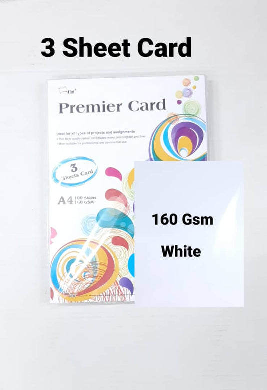 3 Sheet Card 160gsm ( 100 sheet )
