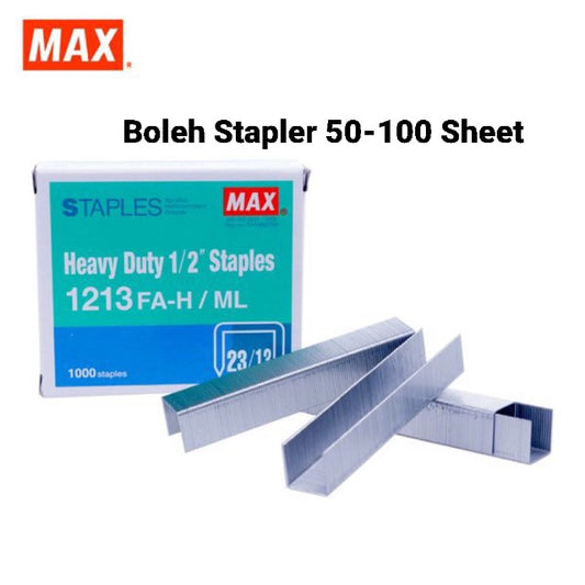 UBAT MAX STAPLES 1213 (10'S)( Boleh stapler 50-100 sheet )