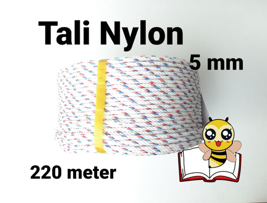 TALI NYLON 5MM X 220 METER 1 ROLL