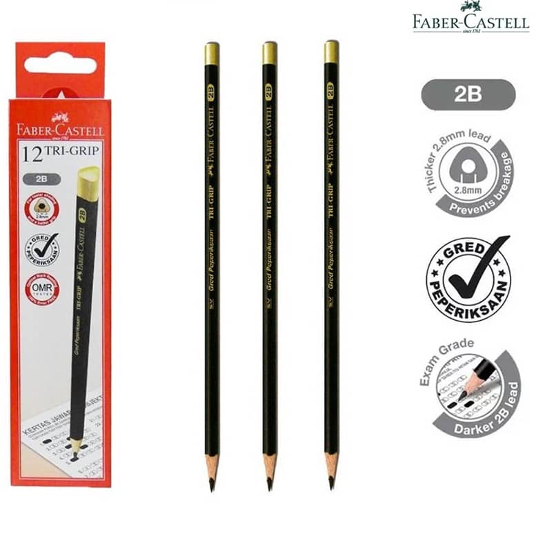 TRI GRIP PENCIL F/CASTELL 111822/311802 (12'S) CTN 240 BOX