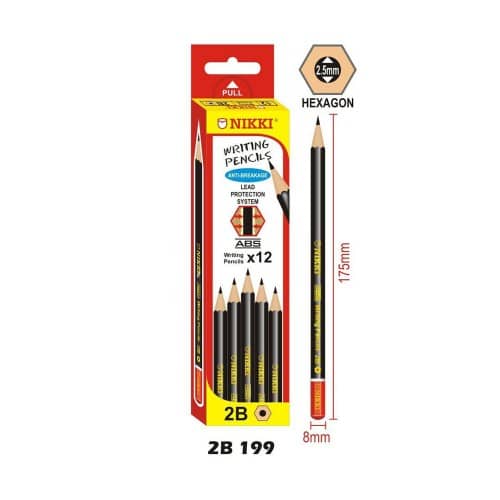 2B199-NIKKI WRITING PENCIL (12'S)