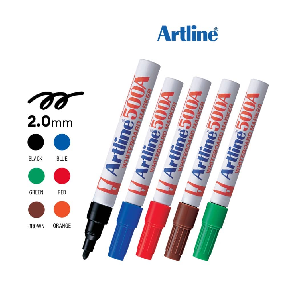 ARTLINE MIX COLOUR MARKER 500A SET (6'S)