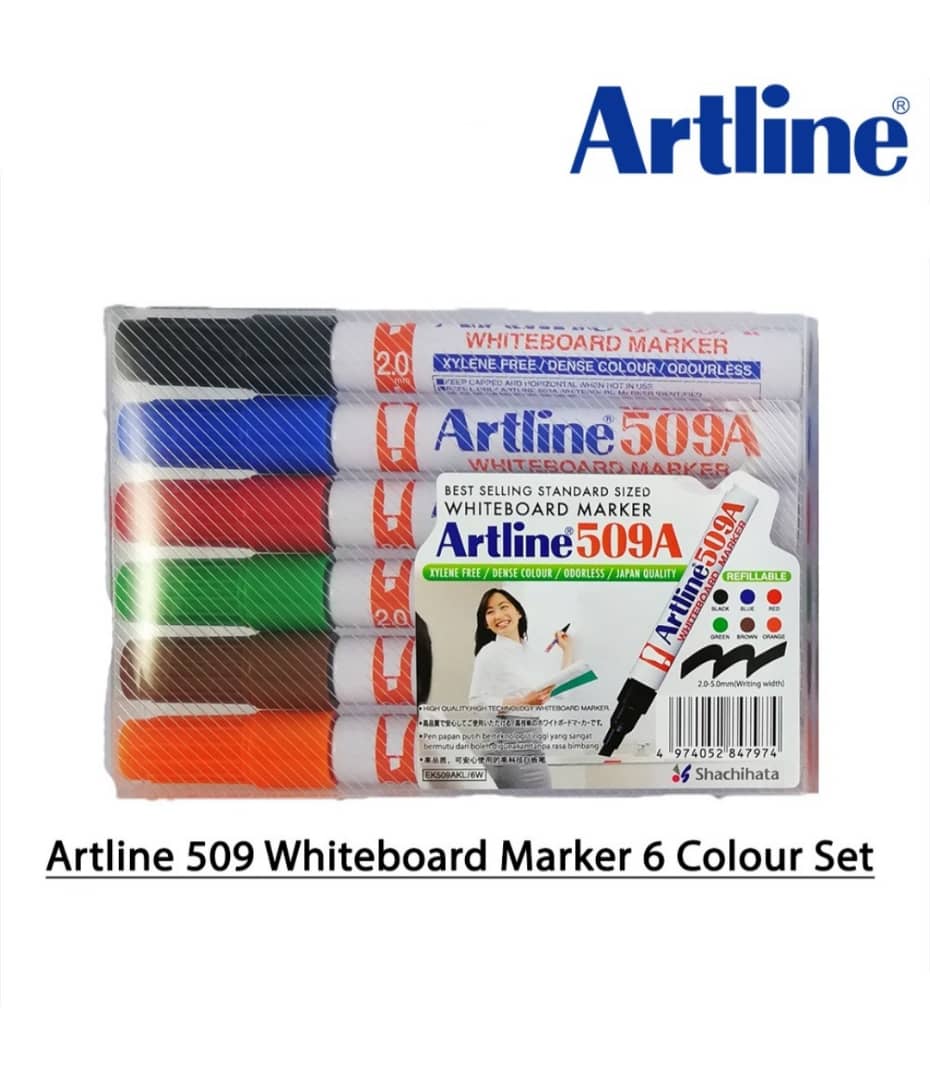 ARTLINE MIX COLOUR MARKER 509A SET (6'S)
