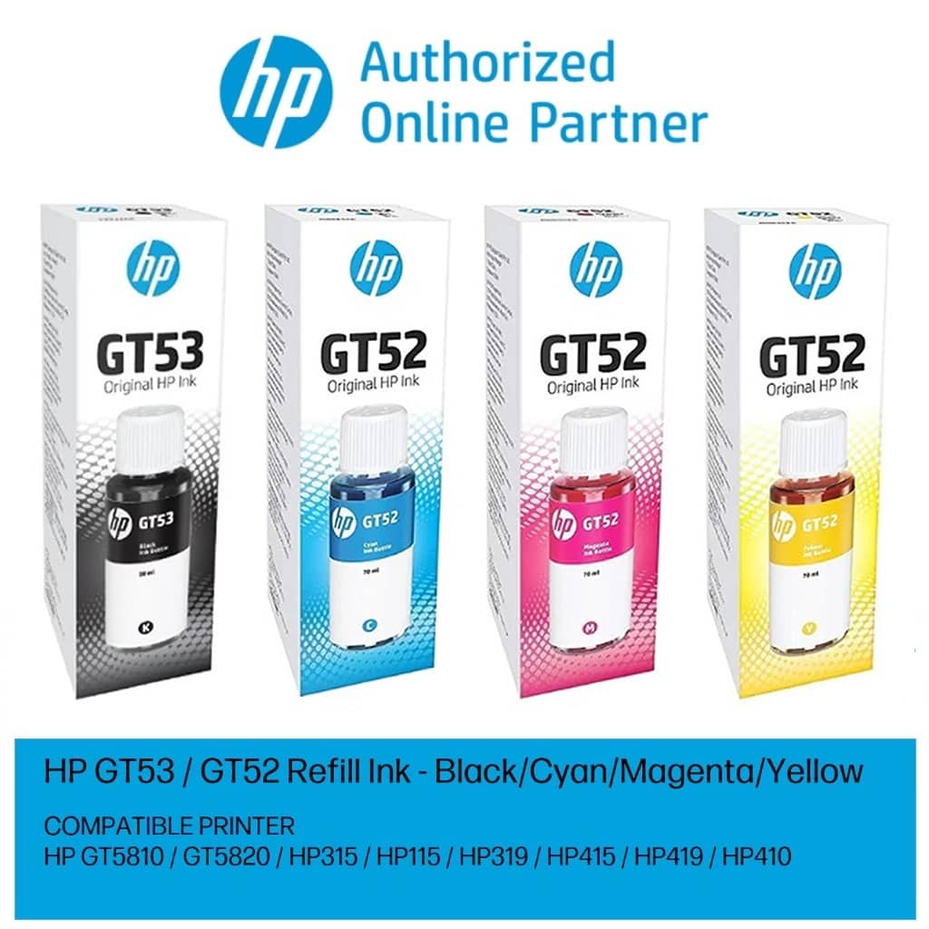 HP GT53 / GT52 REFILL ORIGINAL INK