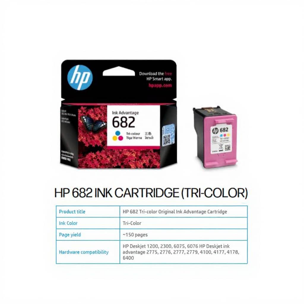 HP INK CARTRIDGE NO 680, NO 682, NO 678 - BLACK / COLOUR