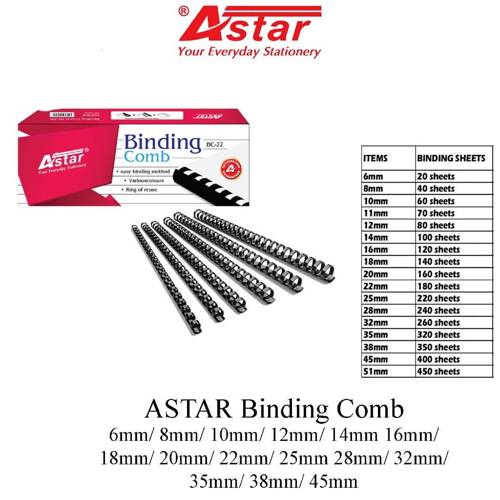 ASTAR BINDING COMB BLACK