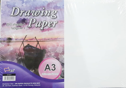 DRAWING PAPER A3 165GSM S1657 (250'S) 