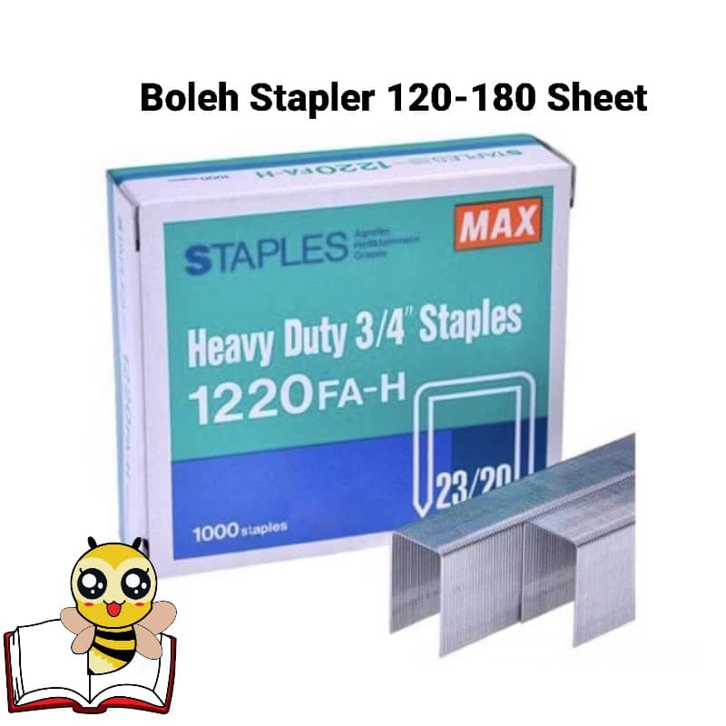 UBAT MAX STAPLES 1220 (10'S)( Boleh stapler 120-180 sheet )