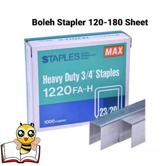 UBAT MAX STAPLES 1220 (10'S)( Boleh stapler 120-180 sheet )